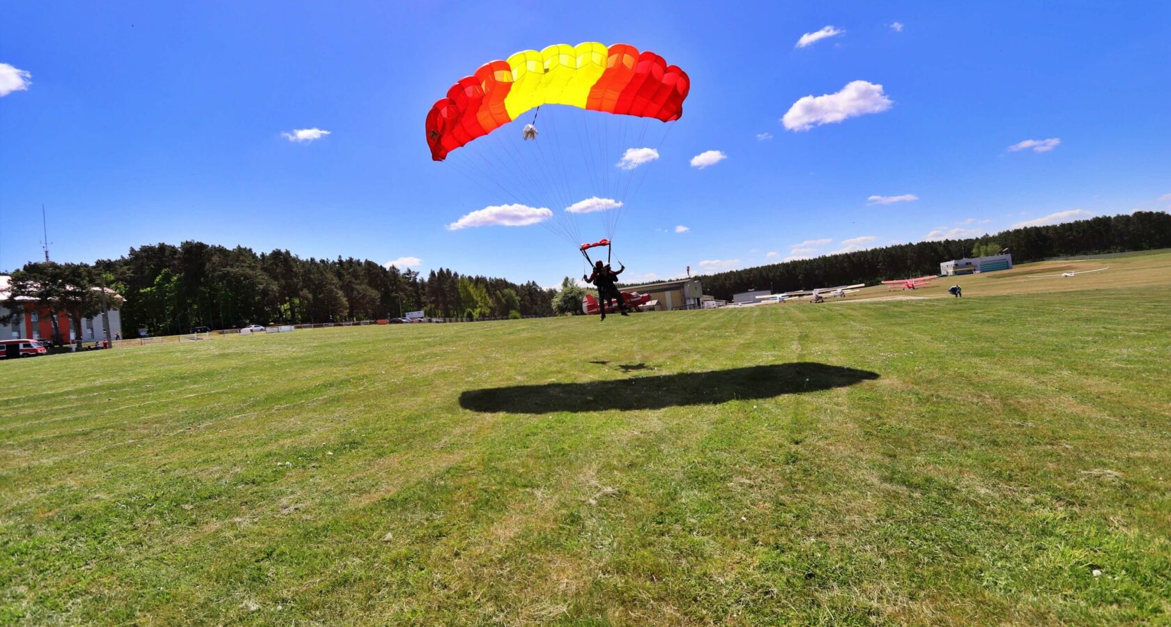 lądowanie po skoku w tandemie
