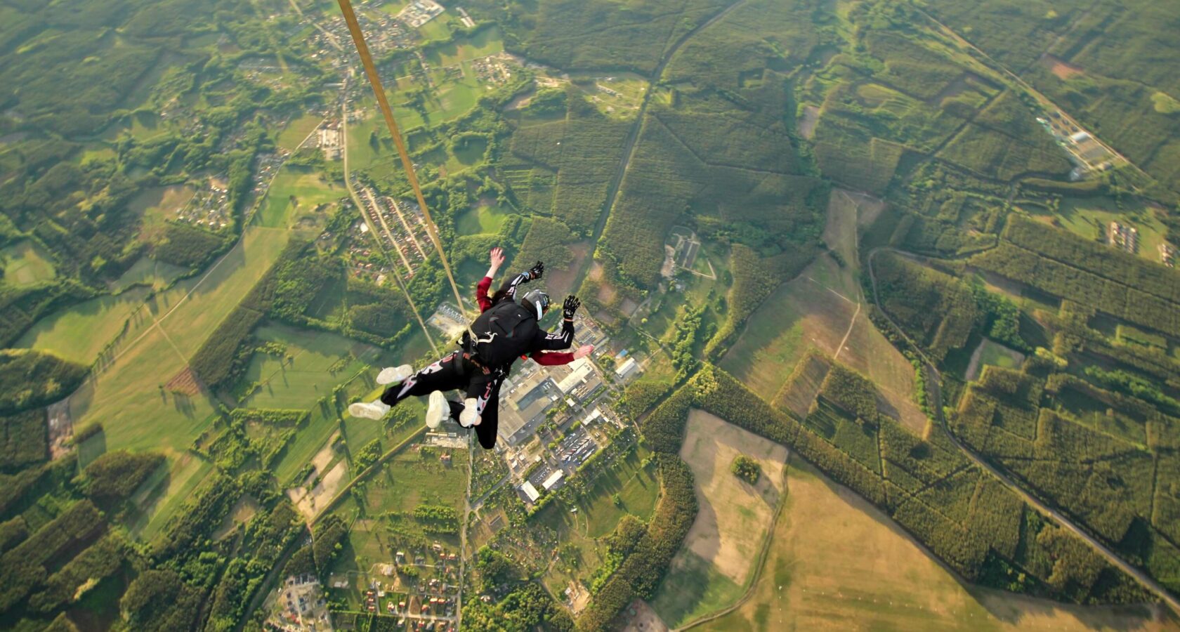 skoki spadochronowe - skok w tandemie