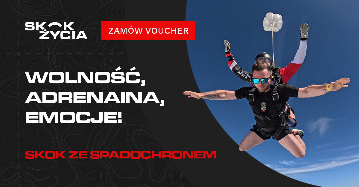 skok ze spadochronem zielona góra